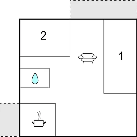 2 Bedroom Cozy In 아파트 *